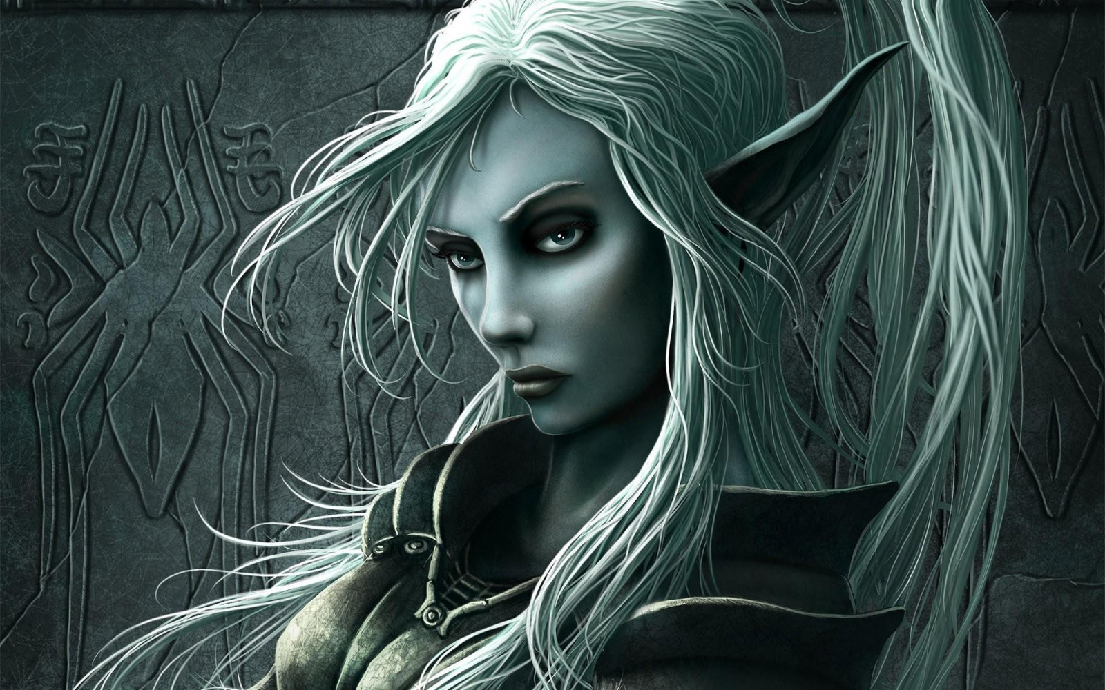 disegno, illustrazione, monocromo, Fantasy art, oscurità, schizzo, immagine dello schermo, 1920x1200 px, sfondo del computer, bianco e nero, personaggio fittizio, creatura mitica