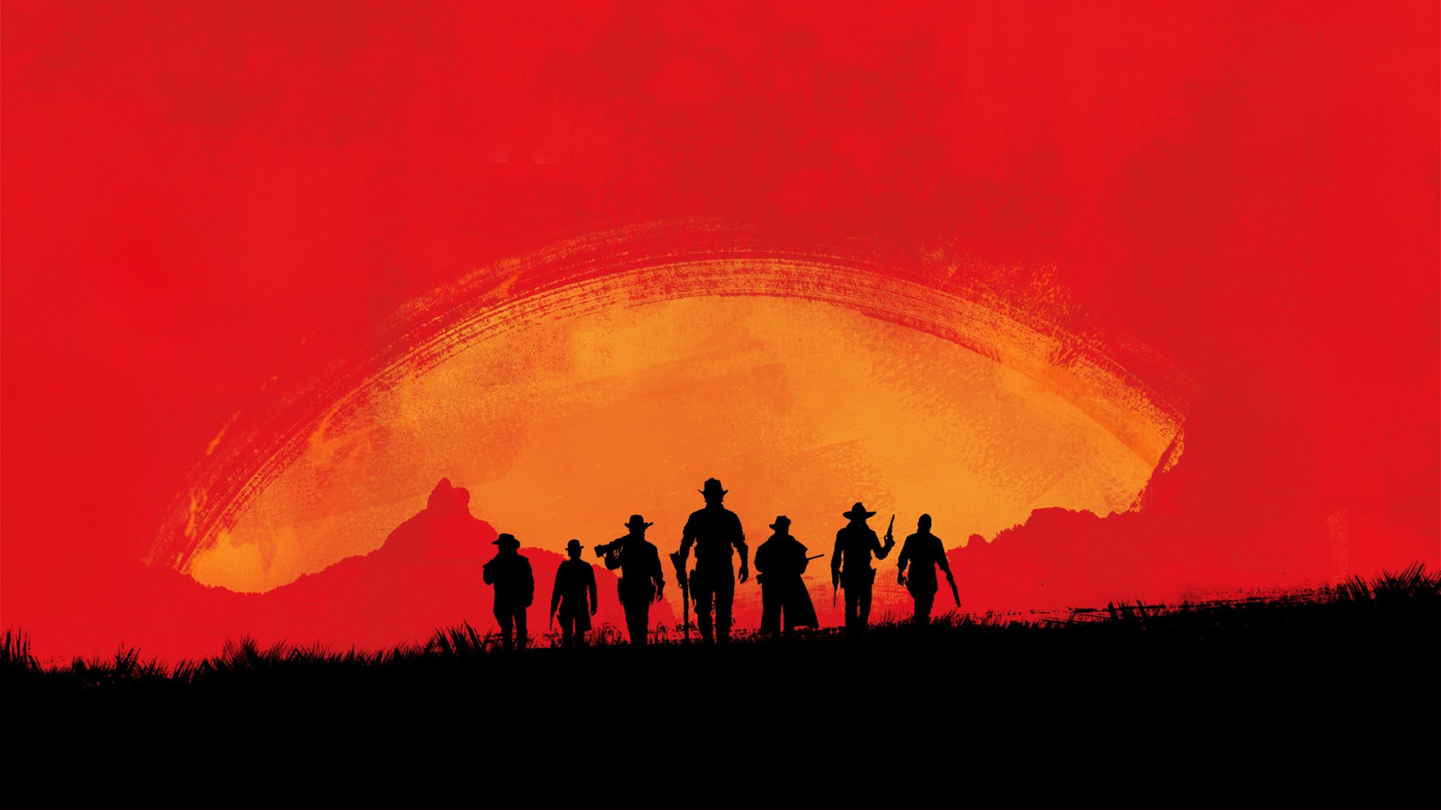západ slunce, horizont, Rockstar Games, Red Dead Redemption 2, Red Dead 3, geologický fenomén