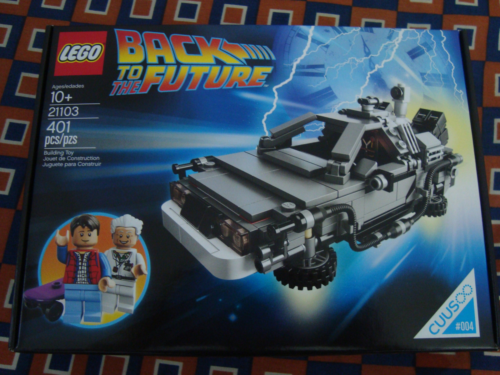 zadní, čas, stroj, Budoucnost, na, DeLorean