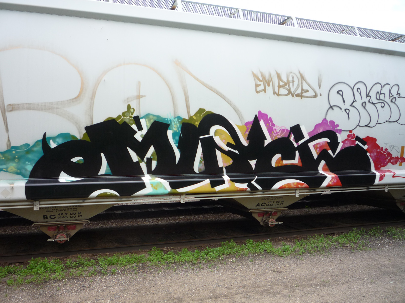 køretøj, tog, graffiti, gadekunst, Minneapolis, KUNST, hm, meget, jernbanetransport, rullende materiel, jernbanen bil, IBD, verdens klasse