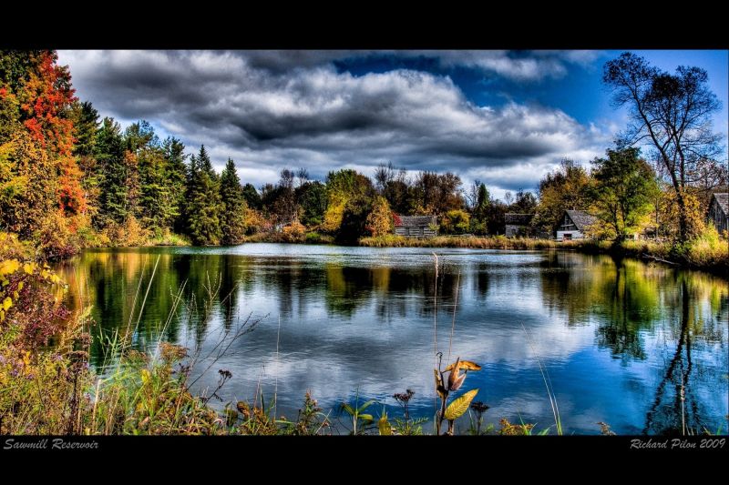 landscape, autumn, fall, water, pond, reservoir landscape, autumn, fall, water, pond, reservoir