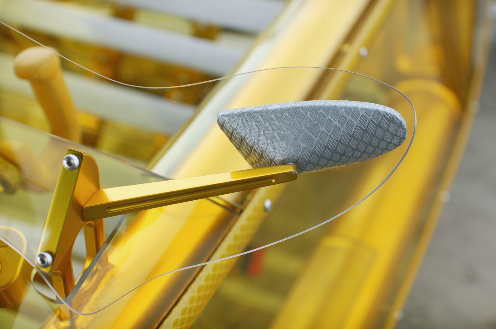 brýle, jízdní kolo, vozidlo, žlutý, sklenka, netcarshow, netcar, obrázky vozidel, photo auto, 2009, barva, kolo, materiál, Rinspeed, eXasis concept, zblízka, makro fotografie