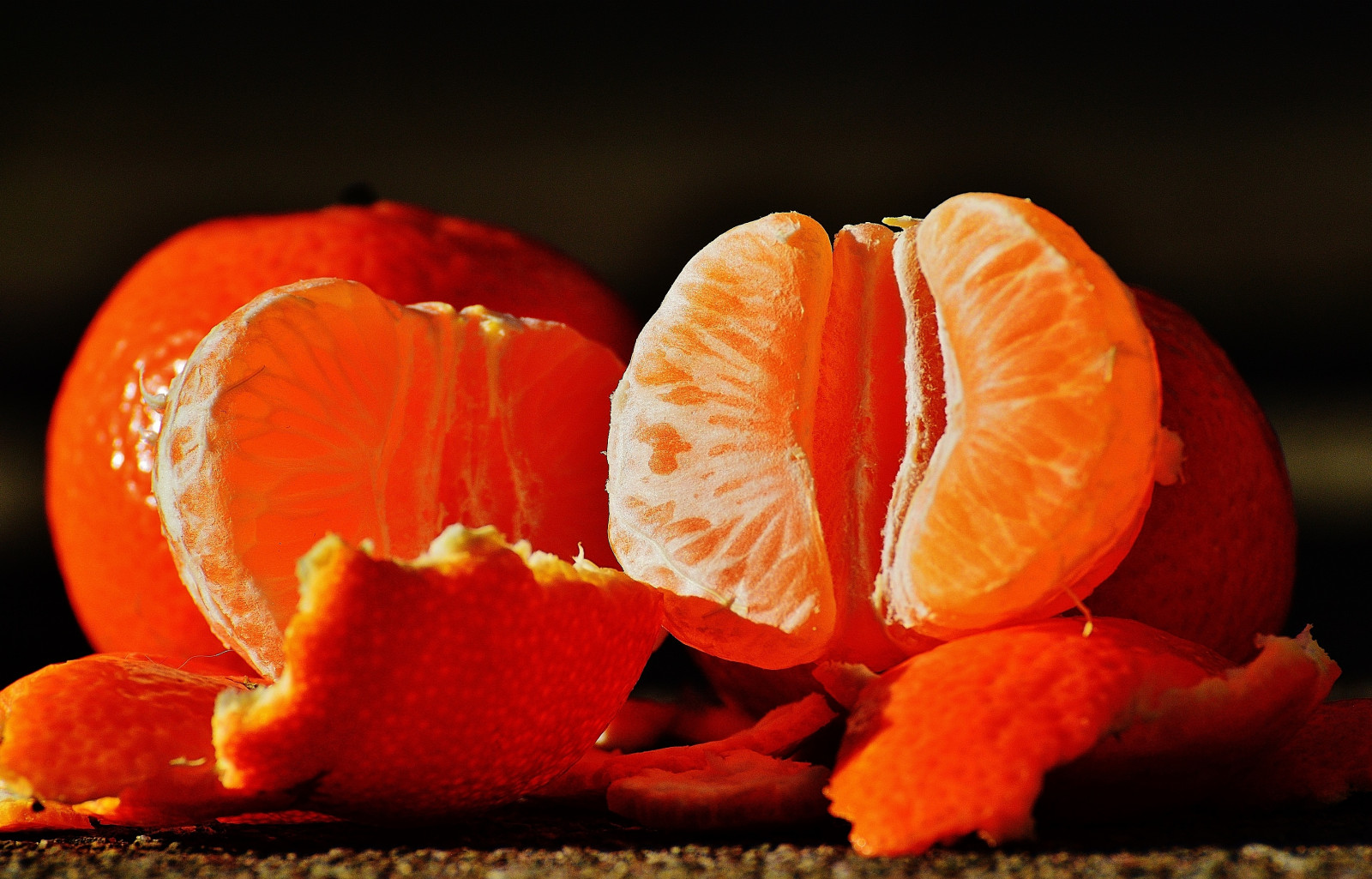 Wallpaper food, red, pumpkin, fruit, tangerine, citrus, autumn, leaf