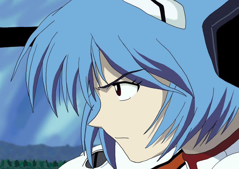 drawing, illustration, anime, Neon Genesis Evangelion, artwork, cartoon drawing, illustration, anime, Neon Genesis Evangelion, artwork, cartoon