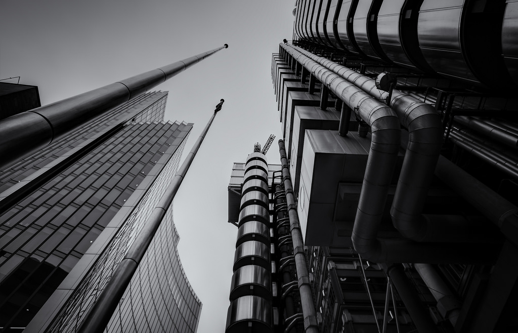 Baggrunde : sort og hvid, metropol, skyskraber, hovedstadsområde ...