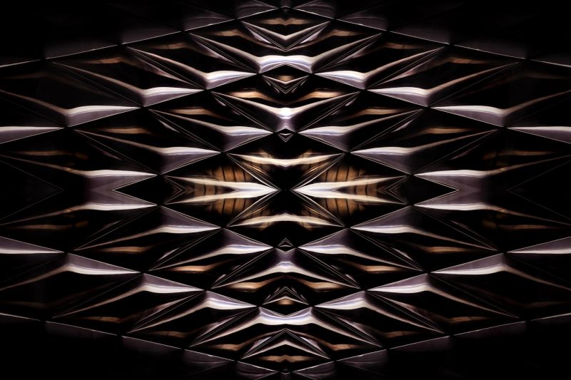 Digital kunst, abstrakt, afspejling, fotografering, sort, monokrom