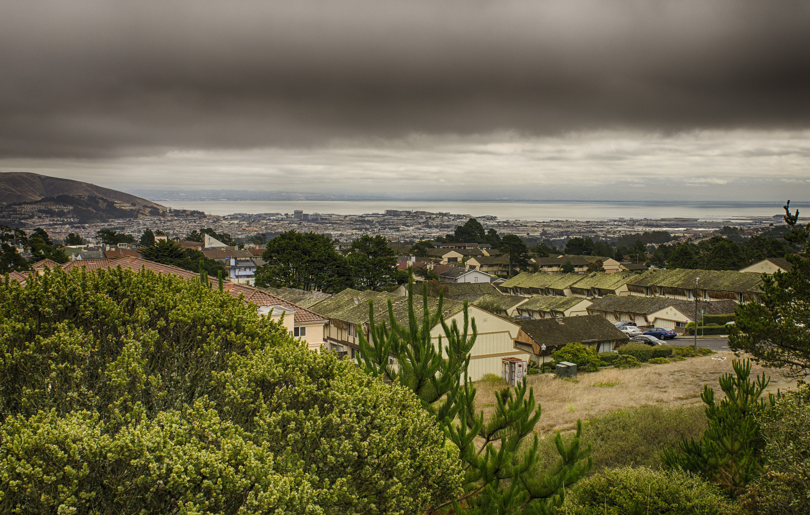 Wallpaper California, summer, storm, west, clouds, landscape