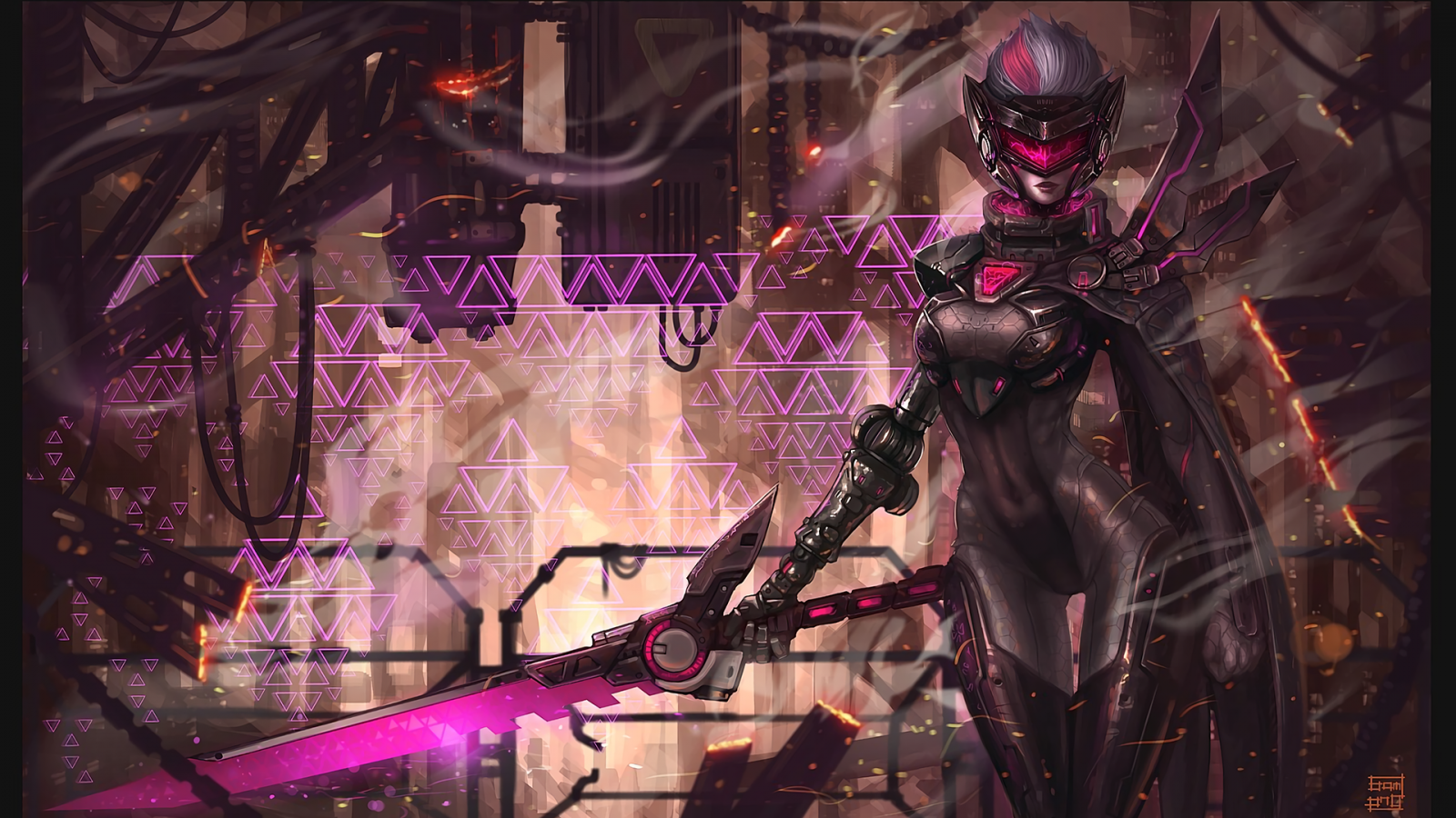 妇女, cyberpunk, Fiora联盟传奇, 截图