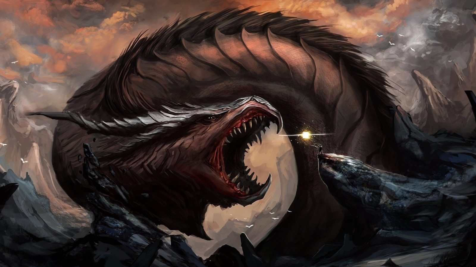 hình minh họa, Anime, Tác phẩm nghệ thuật, Đám mây, Rồng, Thần thoại, bóng tối, Ảnh chụp màn hình, Nhân vật hư cấu, truyện tranh