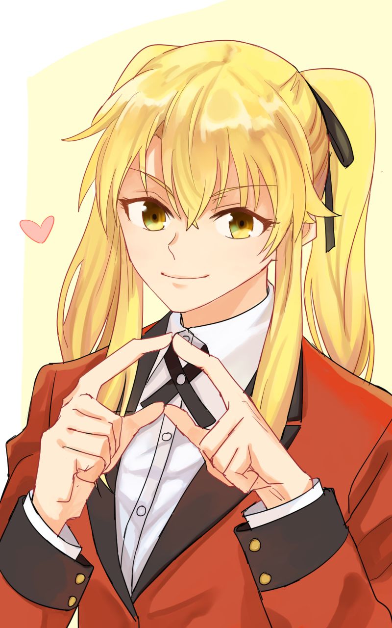anime, gadis anime, Kakegurui, Saotome Meari, twintails, berambut pirang anime, gadis anime, Kakegurui, Saotome Meari, twintails, berambut pirang
