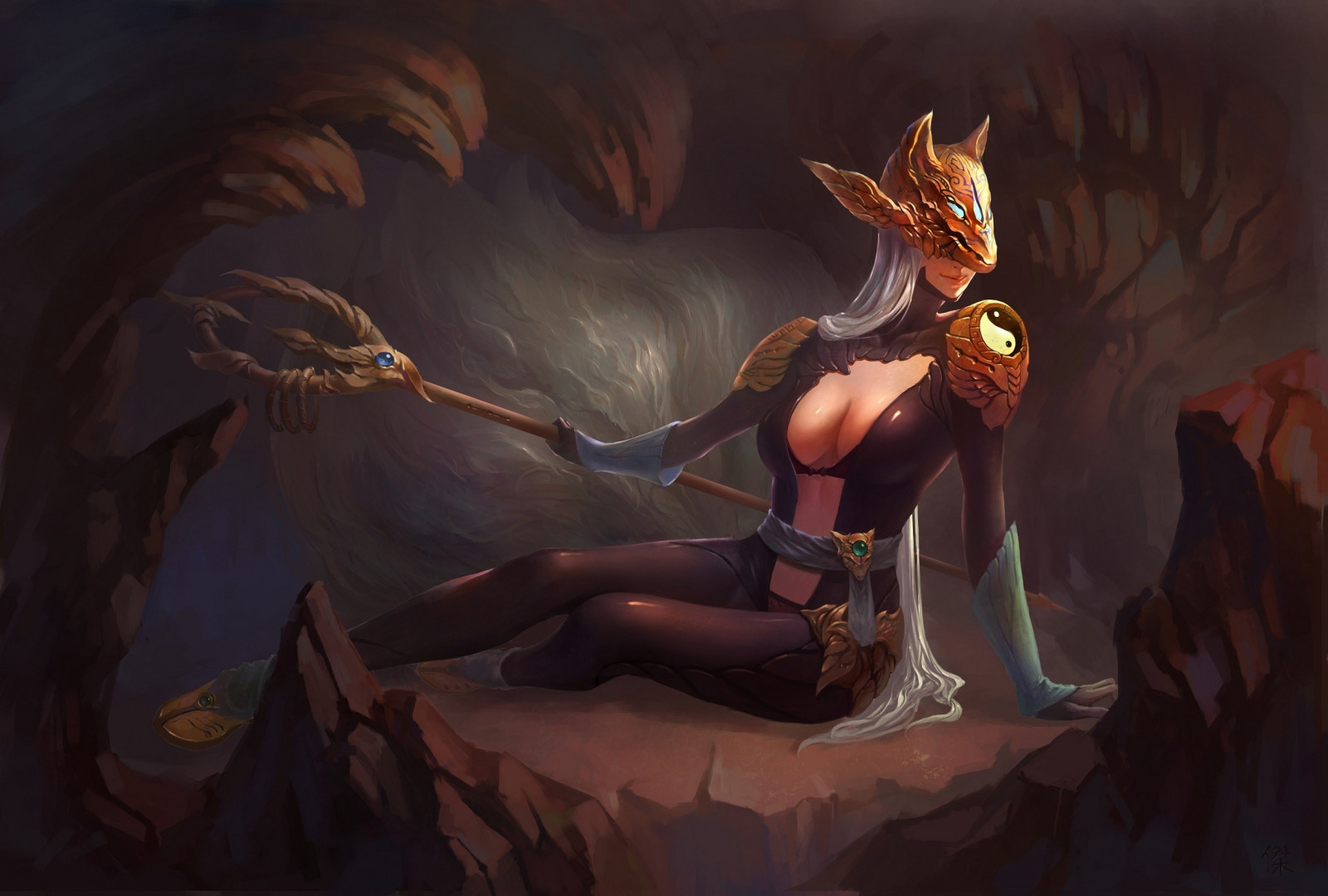 fantasy umění, anime, umělecká díla, démon, mytologie, Digimon Tamers, Snímek obrazovky, fiktivní postava, žena bojovník, mýtické zvíře