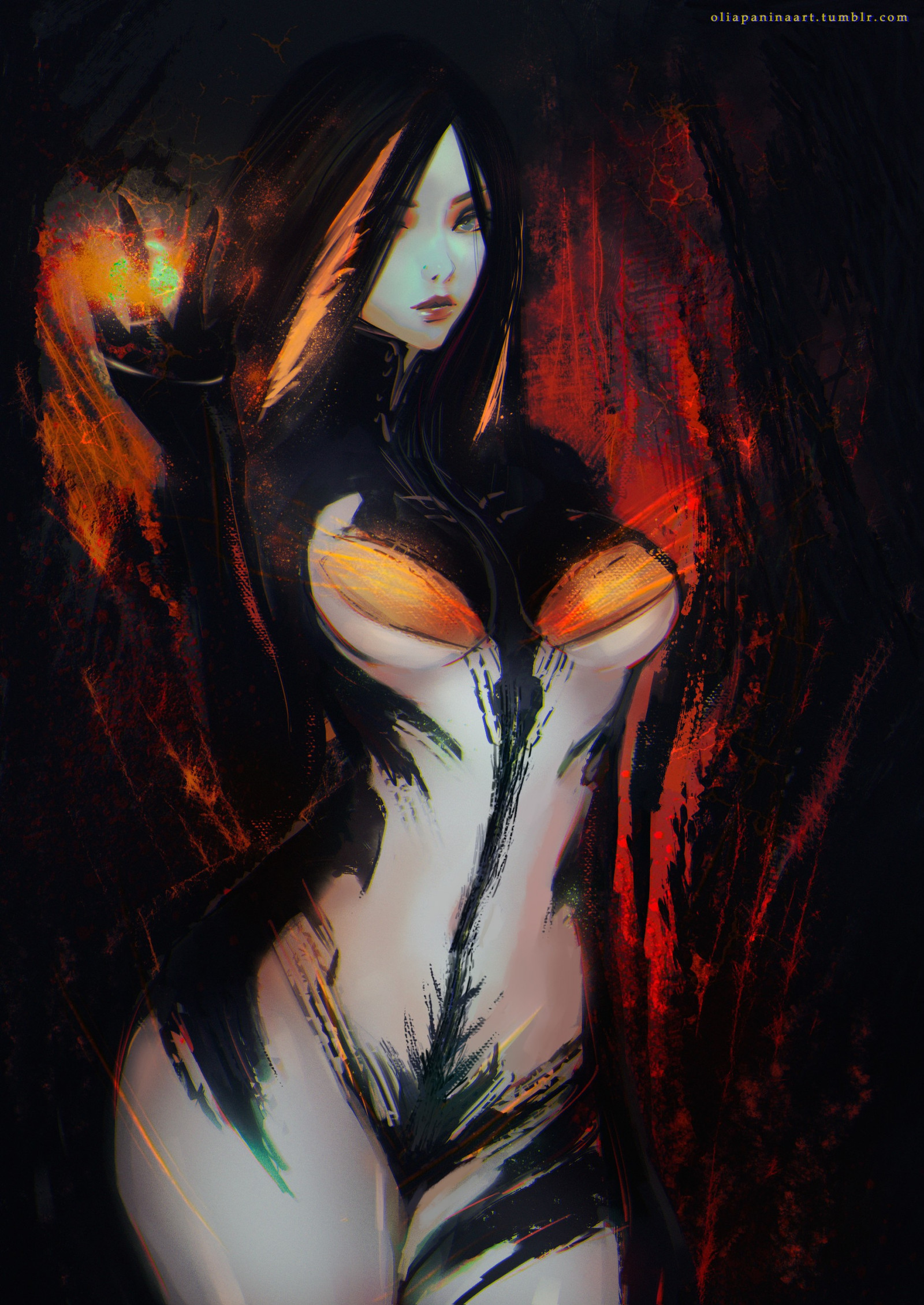 ilustrace, fantasy umění, kouzlo, tma