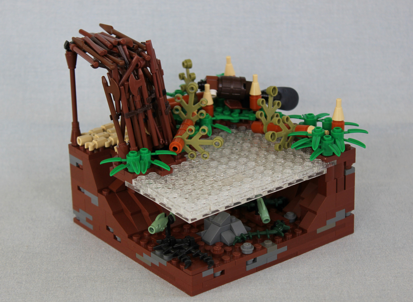 stromy, model, voda, Ryba, LEGO, Pod vodou, rybník, Hračka, scéna, stavět, moc, bobr, lóže