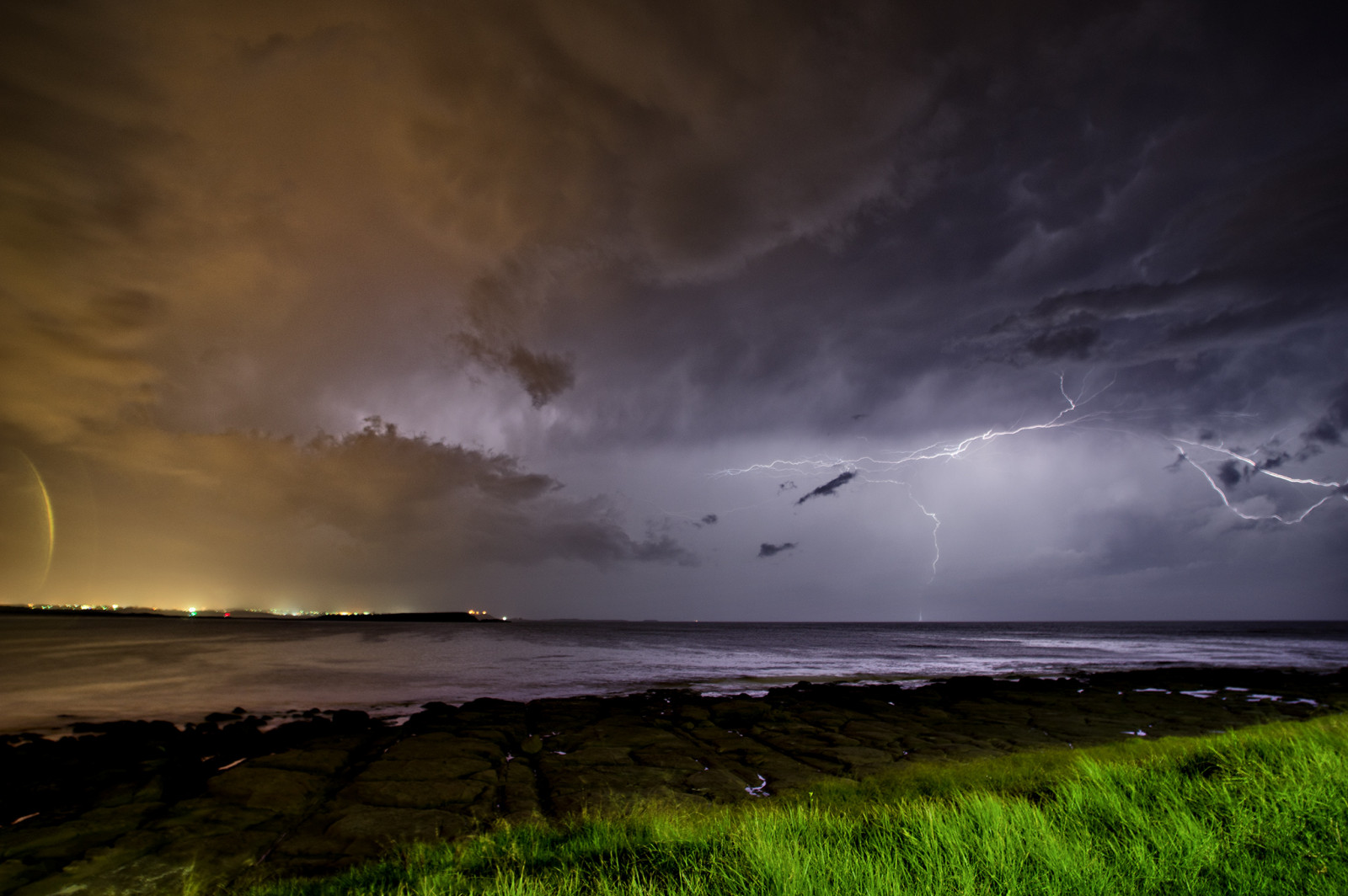 krajina, moře, noc, nebe, uklidnit, Blesk, bouřka, večer, vítr, horizont, atmosféra, hrom, pentax, mrak, 14mm, počasí, oceán, bouřka, bouře, tma, počítač tapeta, jev, k3, steev, steveselbyphotography, 14mmf28, steveselby, barrackpoint, sigma14mmf28