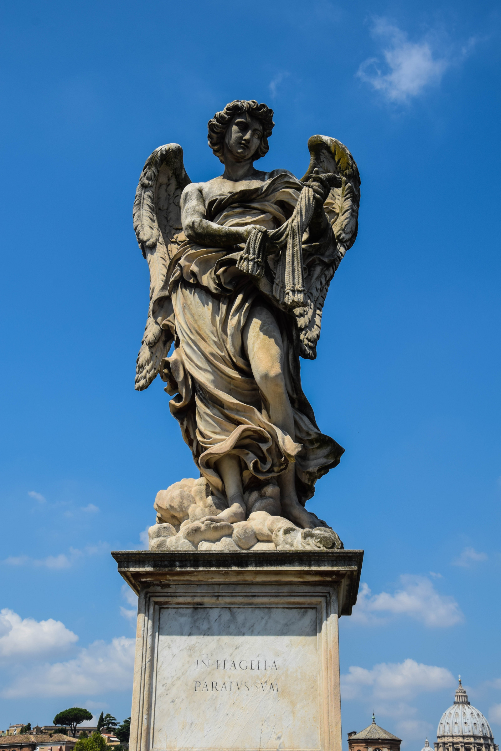 Europe Statues Rome Wallpaper : city, Italy, architecture, artwork, bridge, sculpture ...