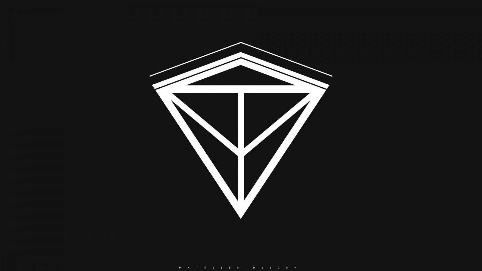 bílý, ilustrace, digitální umění, Photoshop, černobílý, černé pozadí, minimalismus, logo, symetrie, trojúhelník, 2D, náměstí, obdélník, tvar, čára, šperky, módní doplněk, font