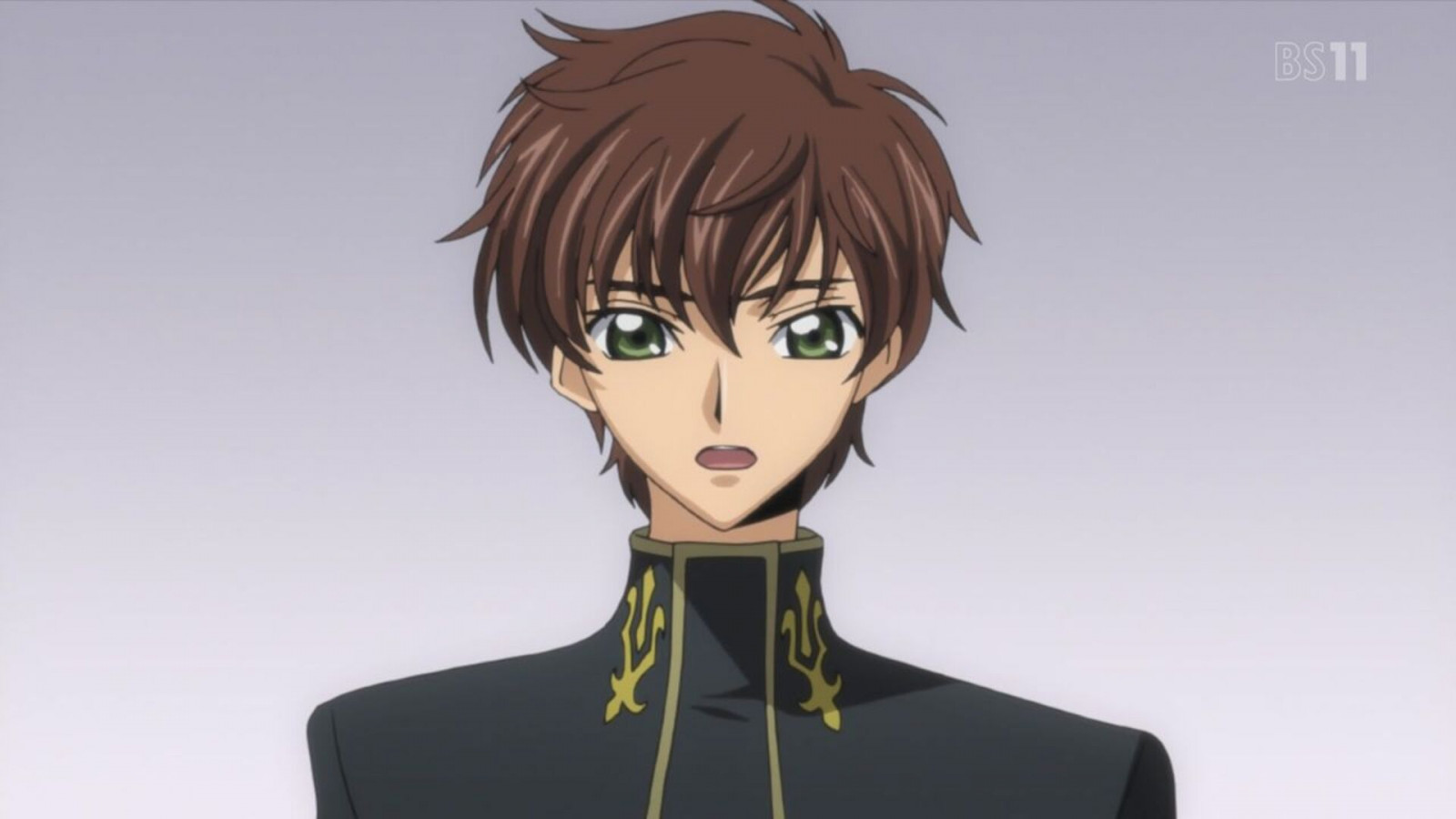 anime, Anime screenshot, anime boys, Code Geass, Super Robot Taisen, Kururugi Suzaku, short hair, brunette, solo, artwork, digital art