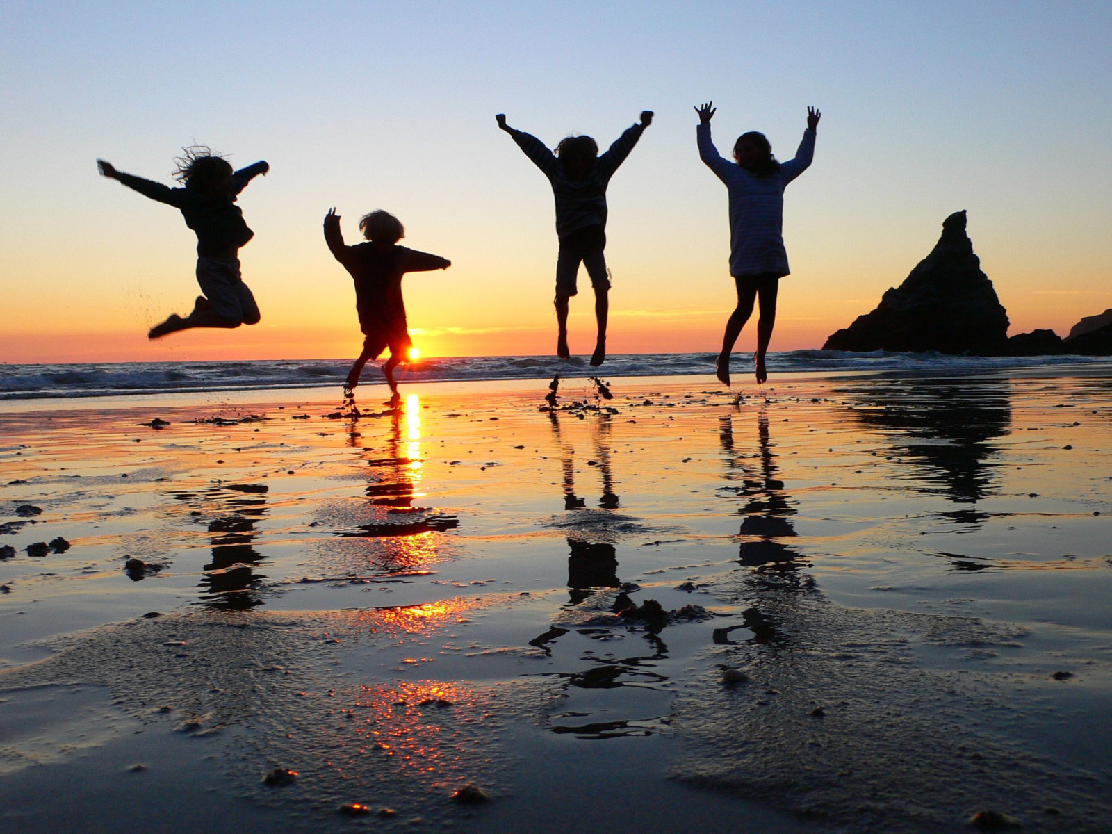 hoppe, Cornwall, trin, Bedruthan, atsunset, bedruthen