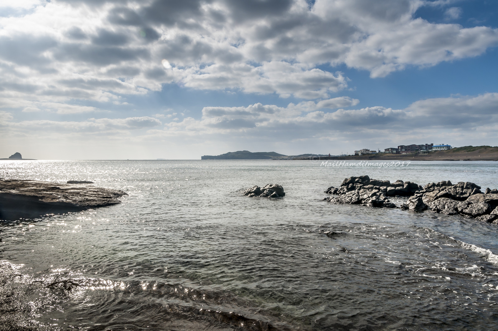 Mailhamdiphotopages, Nami, Jižní Korea, přímořská krajina, modrá obloha, mrak, moře, waterscape, Nikon, d90, sigma1750mmf28