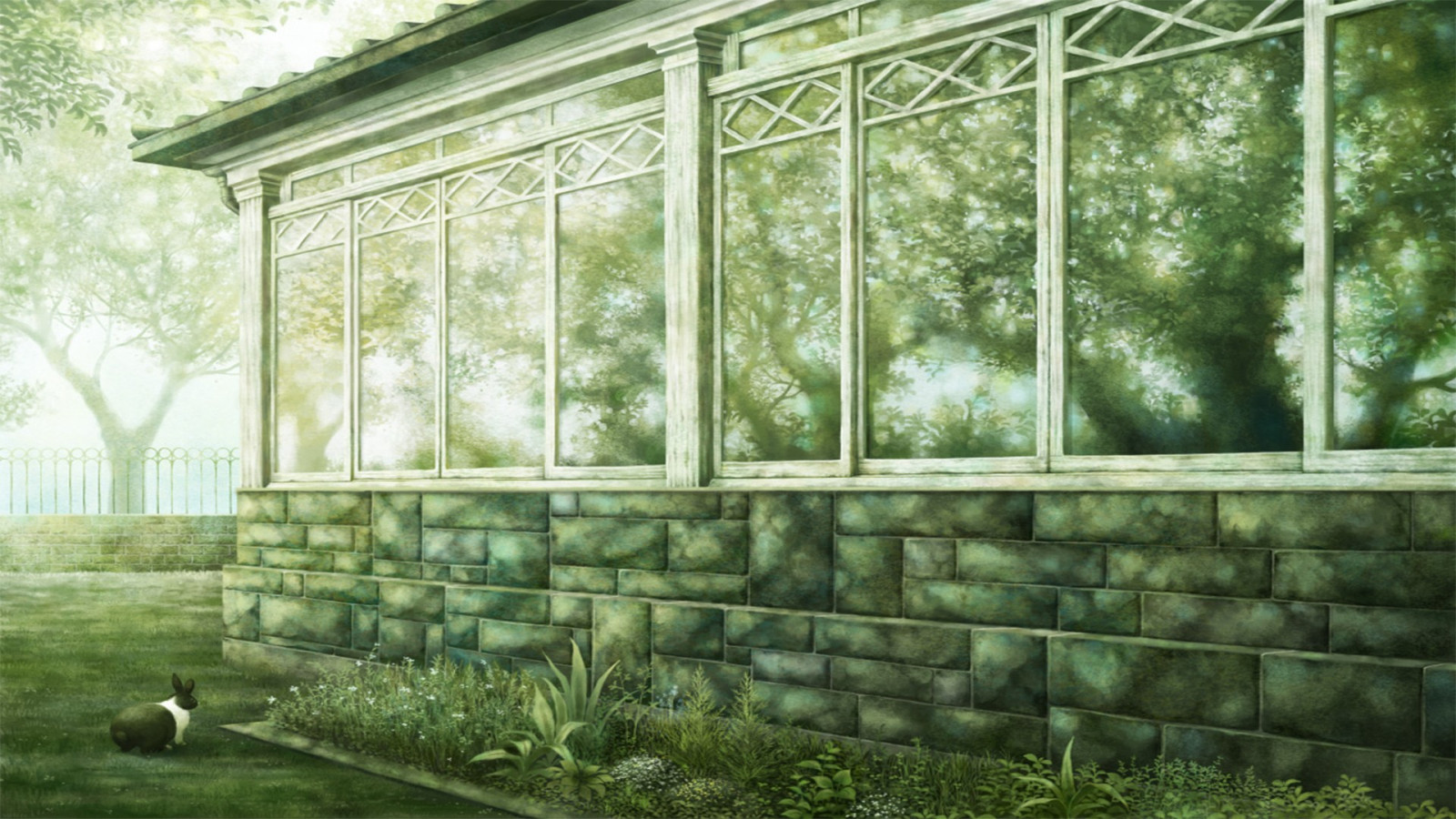 Wallpaper : trees, animals, window, garden, nature, building ...