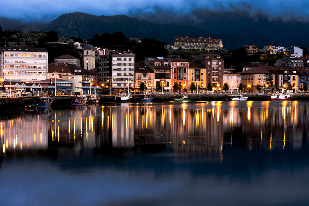 krajina, západ slunce, město, panoráma města, noc, voda, odraz, panoráma, večer, ráno, pobřeží, řeka, Španělsko, soumrak, longexposure, svítání, paisaje, mar, nocturna, puerto, costy, Asturias, largaexposicion, espana, Cantabrico, urban area, lidské osídlení, Reina, Princesa, Leticia, Ribadesella, leticiaortiz, reinadeespa, jm1953, reinaleticia