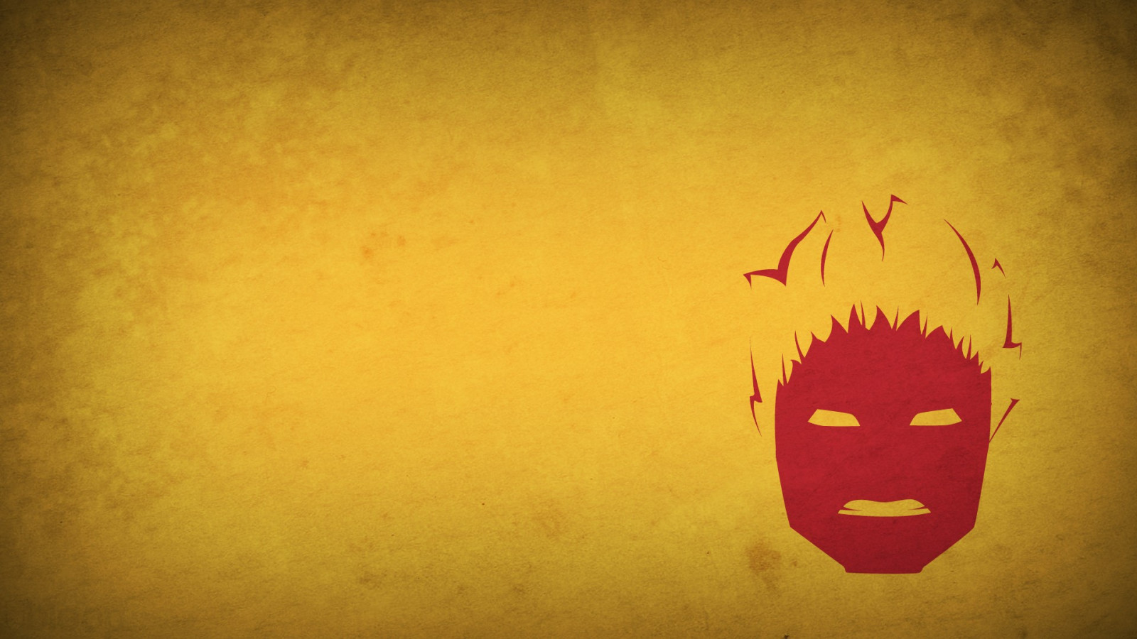 ilustrace, Červené, žlutý, super hrdina, slunce, Marvel Comics, kruh, emoce, Marvel Heroes, Human Torch, Fantastická čtyřka, Blo0p, barva, tvar, tma, počítač tapeta, orgán