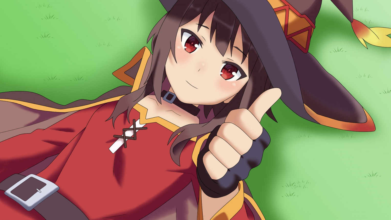 ilustrace, anime, kreslená pohádka, Kono Subarashii Sekai ni Shukufuku wo, Megumin, Snímek obrazovky, mangaka
