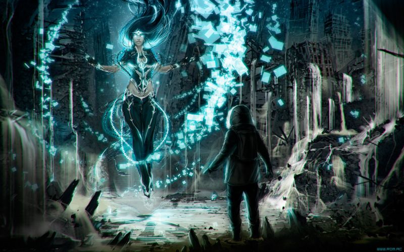 Cyberpunk, futuristisch, Dunkelheit, Bildschirmfoto, Computer-Tapete, Spezialeffekte Cyberpunk, futuristisch, Dunkelheit, Bildschirmfoto, Computer-Tapete, Spezialeffekte