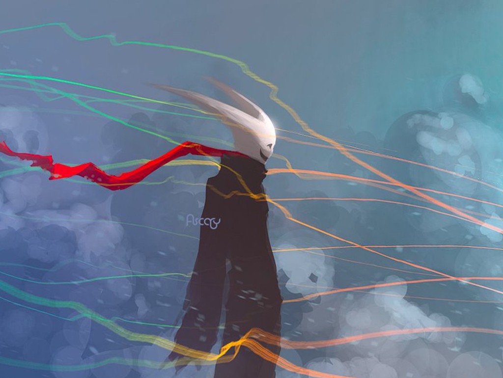 gli sport, arte digitale, Fantasy art, riflessione, blu, vento, elettricità, joker nero, colore, onda, linea, ala, immagine dello schermo, atmosfera della terra