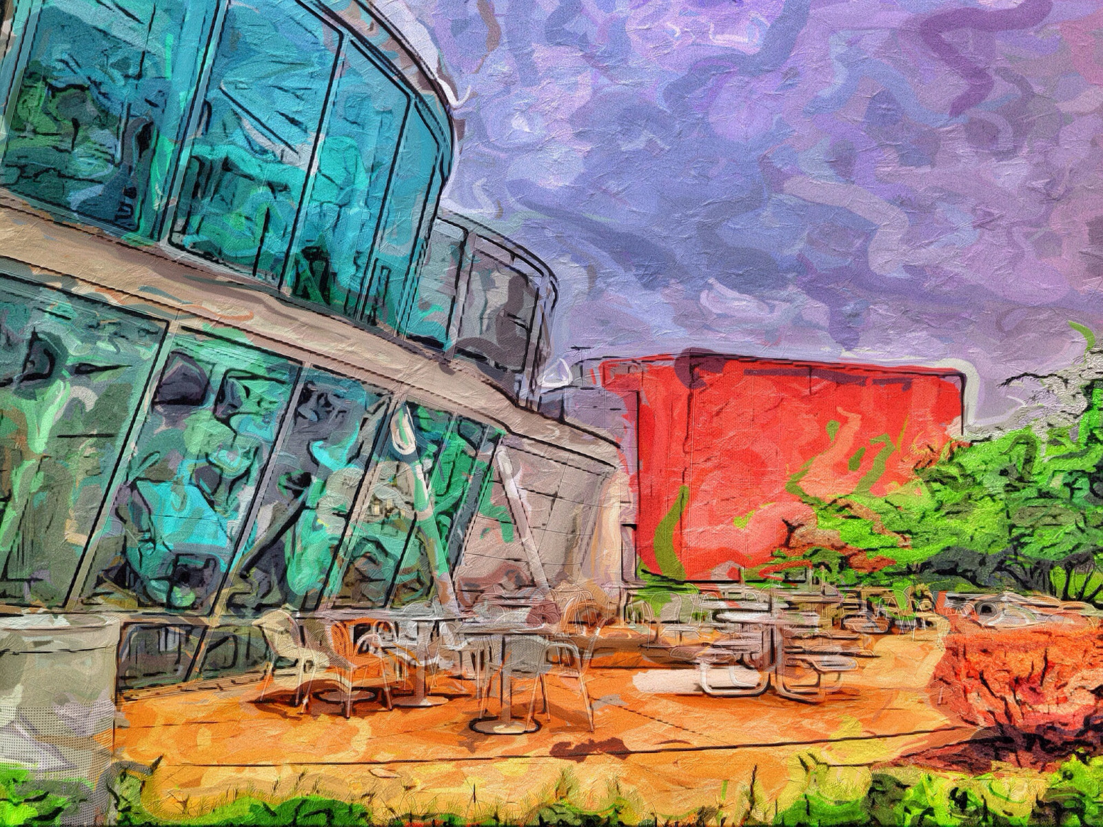 Wallpaper painterly, glaze, iPhone, iPad, superimpose, iphoneography