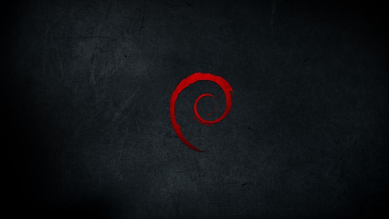 text, logo, Linux, kruh, Debian, temný text, logo, Linux, kruh, Debian, temný