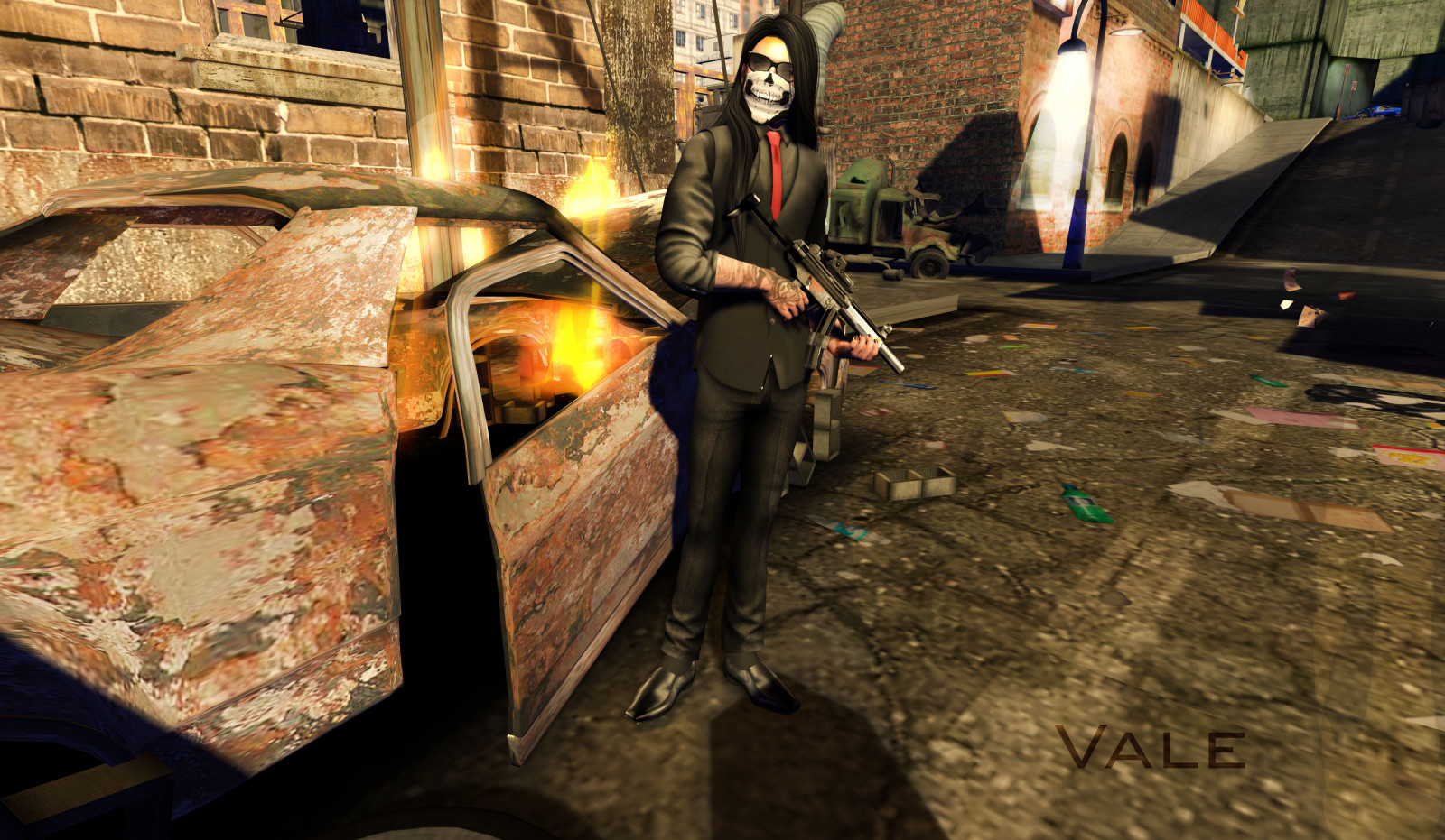 městský, móda, lebka, avatar, život, styl, SL, fantazie, druhý, Snímek obrazovky, vypuknout, pc hry, virtulle