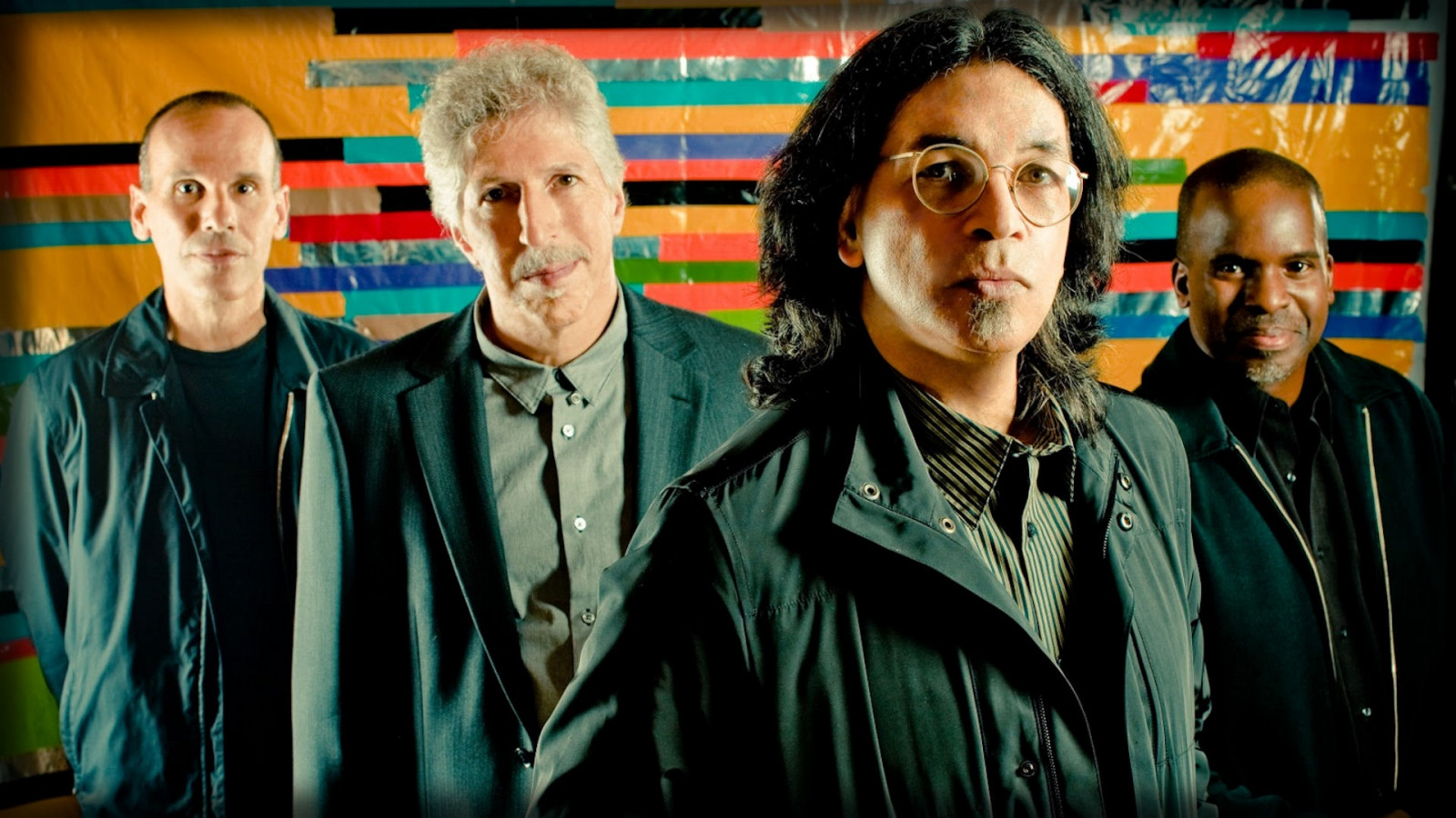 brýle, kapela, událost, profesionální, bundy, šedé vlasy, Yellowjackets