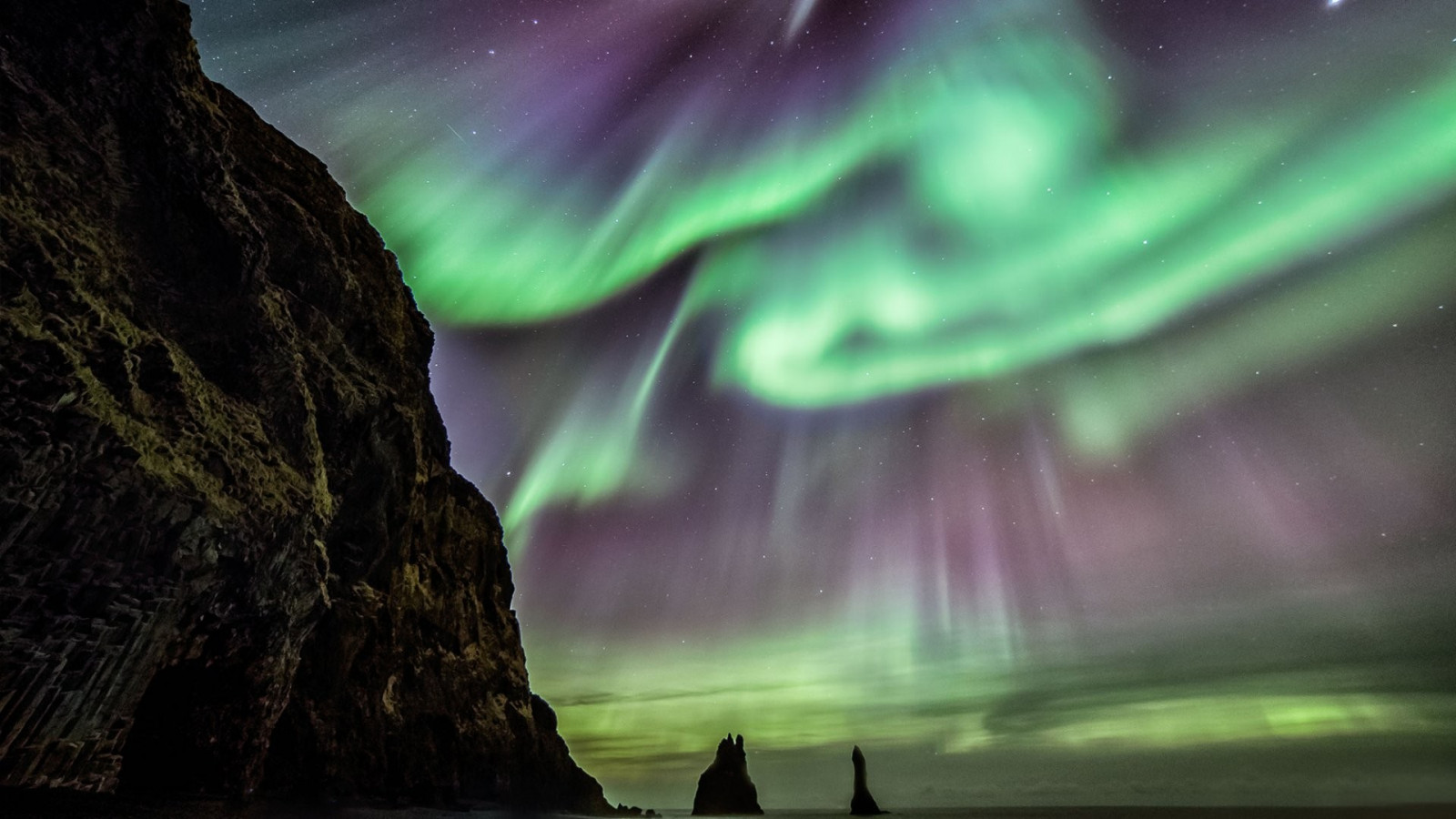 Nacht-, Galaxis, Planet, NASA, Betrachtung, Himmel, Sterne, Grün, Nebel, Atmosphäre, Aurora, Licht, Dunkelheit