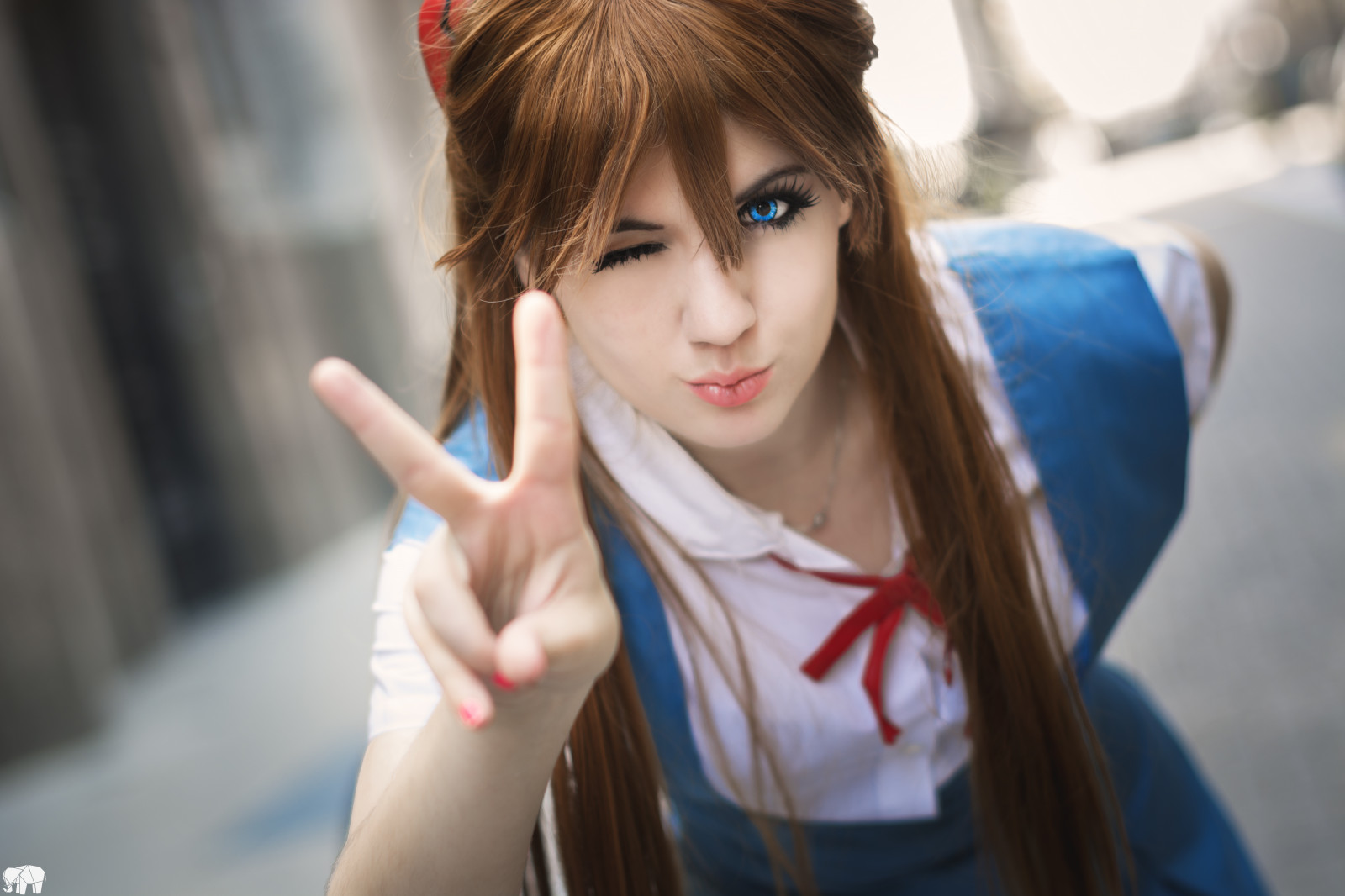 cosplay, model, langt hår, anime, briller, fotografering, blå, skole, hår, Nikon, læsehovedet, Person, hud, uniform, tøj, Eva, f14, farve, 50mm, pige, skønhed, øje, dame, sexet, kostume, D7100, blond, frisure, 02, cosplayer, Asuka, Evangelion, nkon, berseck, cosmaker, portrætfotografering, Photo shoot, brunt hår