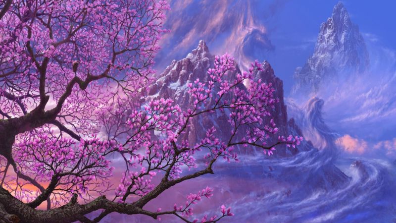 ART, Kazamasa, 1920x1080 px, cherry, drawing, fiction ART, Kazamasa, 1920x1080 px, cherry, drawing, fiction