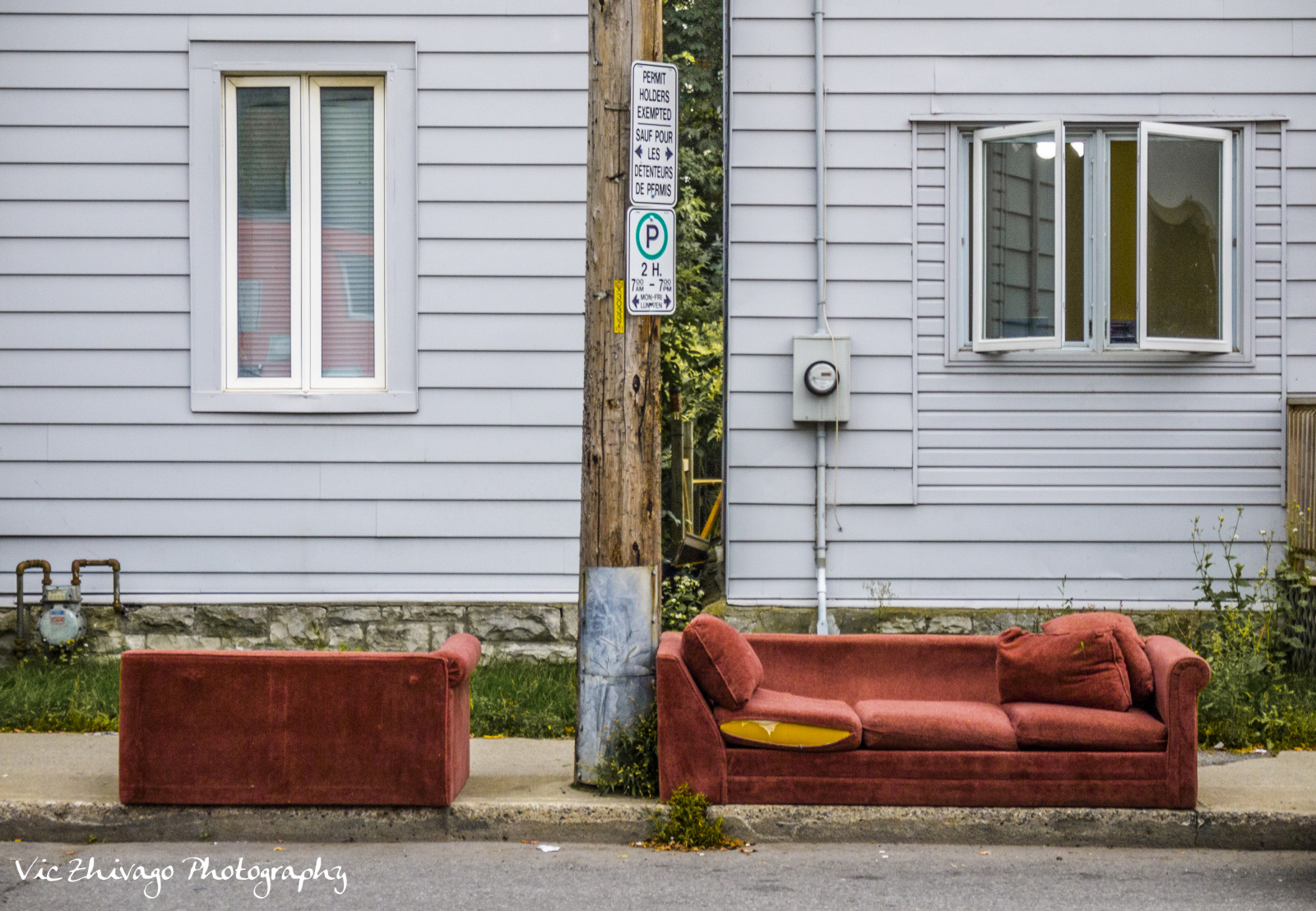 by-, Canada, forladt, vindue, kontrast, Ottawa, sofa, sammenstilling, avenue, Gladstone, semiotik