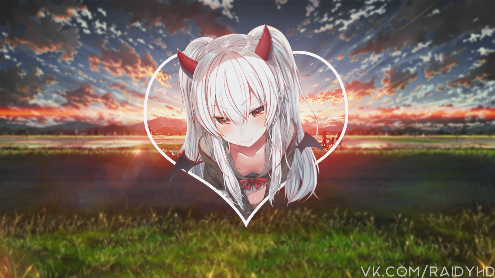 обои : Аниме девушки, аниме, picture in picture, Raidy hd 1920x1080 ...