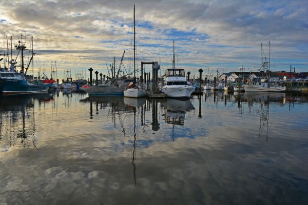ship,boat,sea,water,sunset,fishermen