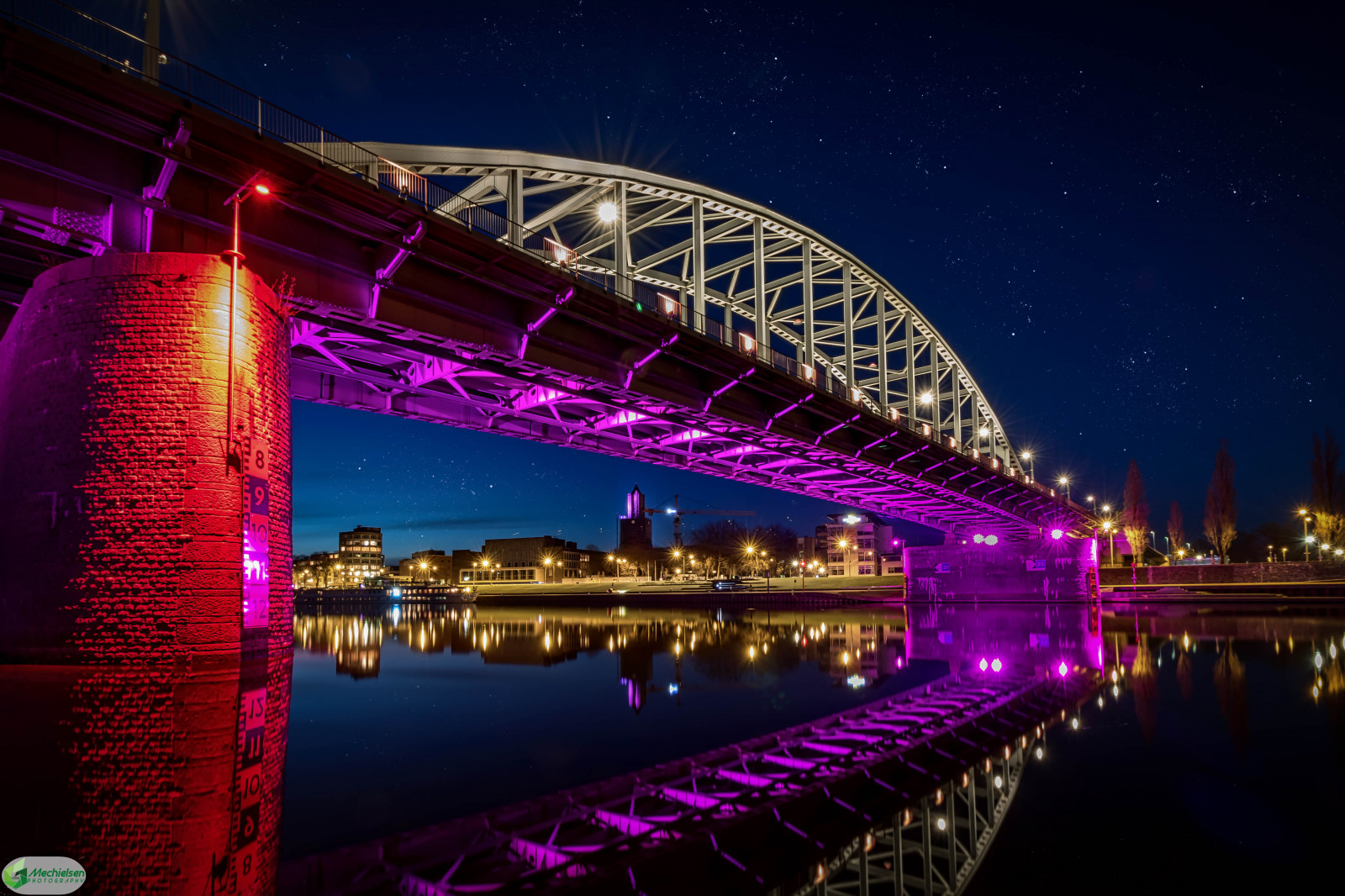 ponte, riflessi, fiume, Europa, Europa, arnhem, Nederland, Paesi Bassi, nl, Brug, Reno, Rijn, gelderland, Rivier, reflecties, Johnfrostbridge, Rijnbrug, Johnfrostbrug