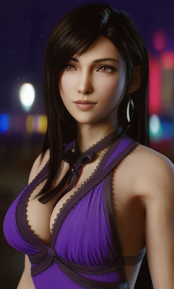 Tifa Lockhart,Cranial Capacity,CGI,Final Fantasy,women,dark hair