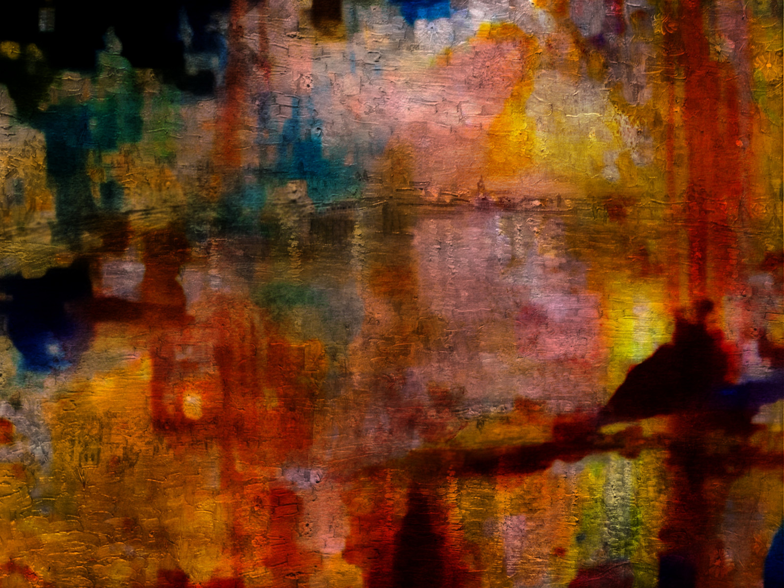 maleri, vand, klippe, afspejling, struktur, KUNST, farve, træ, efterår, sæson, digitalart, billedmanipulation, teksturer, moderne kunst, akrylmaling, impressionistiske, lagdelt, richeye