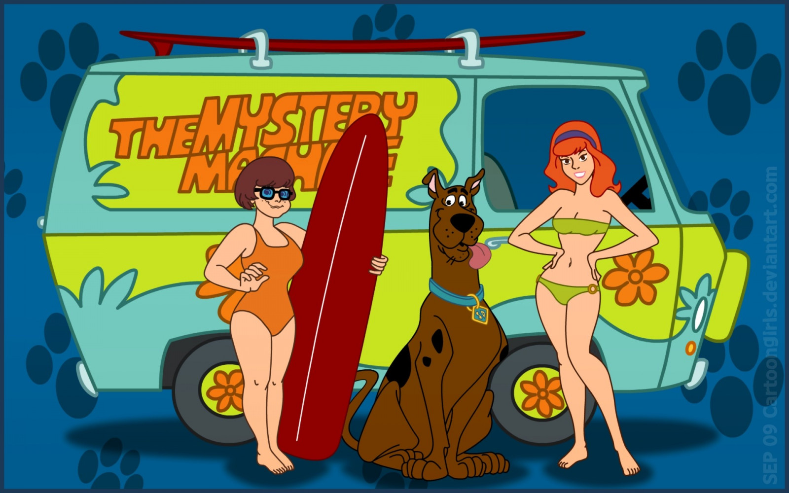 ilustrace, kreslená pohádka, Scooby Doo, komiks, hrát si, Velma Dinkley, Mystery Machine, daphne blake, Snímek obrazovky