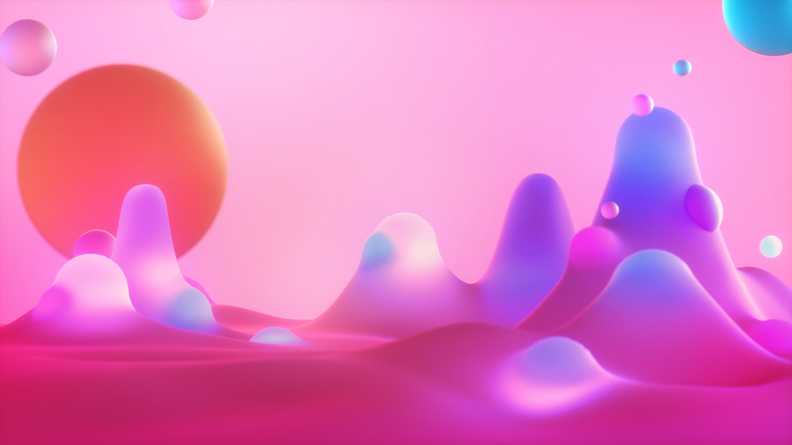 ruimte, 3D Abstract, 3D-graphics, weergave, kleurrijk, abstract, roze