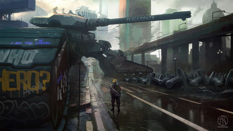 city, futuristic, weapon, artwork, soldier, tank city, futuristic, weapon, artwork, soldier, tank