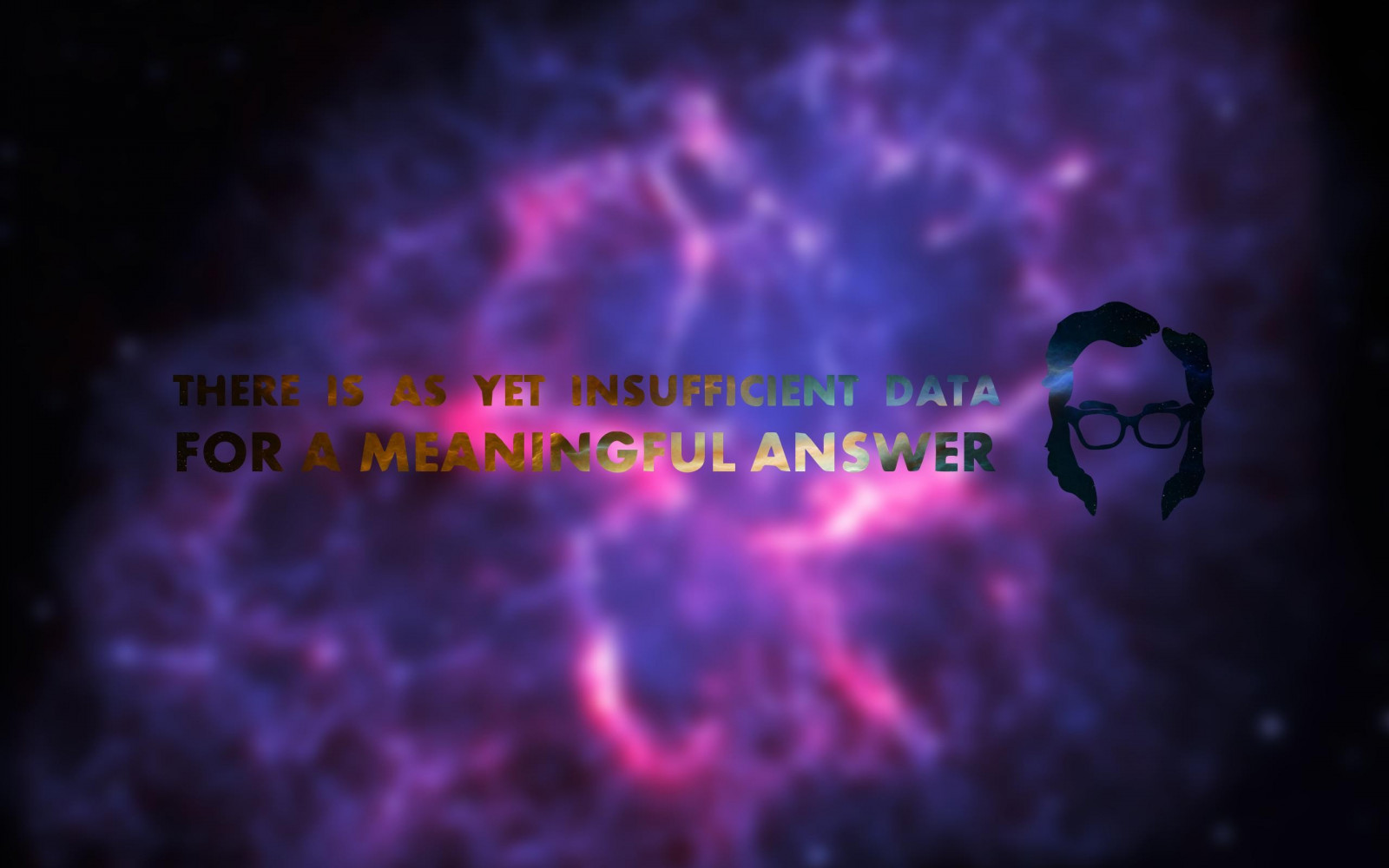 spazio, tipografia, nebulosa, sfocato, atmosfera, universo, Isaac Asimov, immagine dello schermo, sfondo del computer, font, effetti speciali, spazio, oggetto astronomico