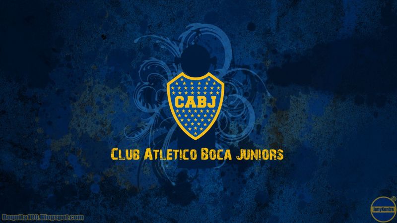 modrý, Boca Juniors, ilustrace, text, logo, značka modrý, Boca Juniors, ilustrace, text, logo, značka