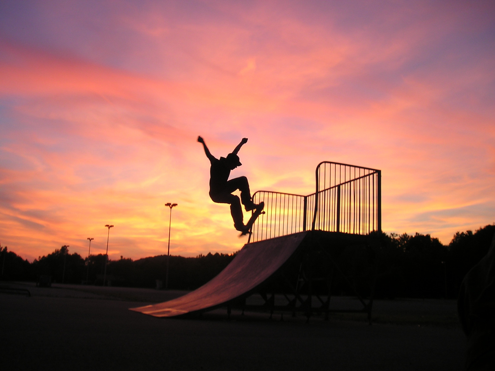 západ slunce, městský, Páni, skok, rampa, skateboarding, jeřáb, bruslení, kolejnice, 100v10f, ollie, brusle, kolejnice, skateboard, bruslař, RedSky, sk8, Lastshot, Sk8ter