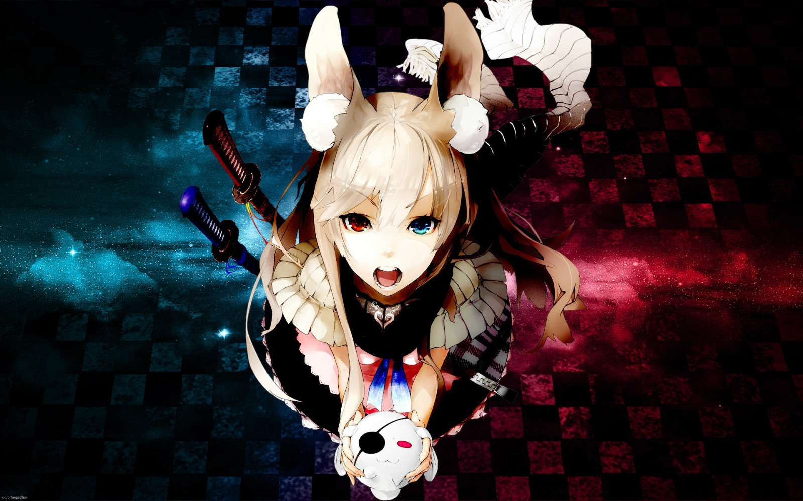 anime, fete anime, întuneric, captură de ecran, 1920x1200 px, tapet de calculator, Teatru muzical