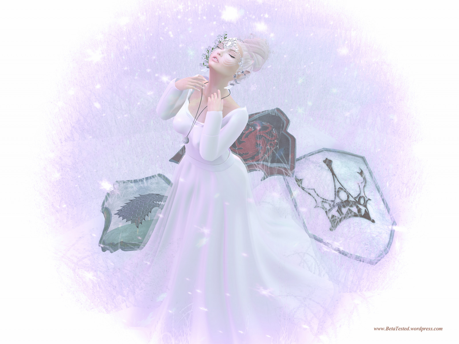 květiny, modrý, zima, sníh, pohádka, vlasy, se, náhrdelník, drak, kůže, avatar, vejce, blues, uši, veletrh, SL, víla, fantazie, druhý život, mám, štít, talár, příkrý, Aisling, vzhled, piktogramy, TFC, fgc, maitreya, hra o trůny, junbug, Targaryen, Kingsgard, ersch, Jangka, deetalez, Tagaryen, fantasygachacarnival, thefantasycollective